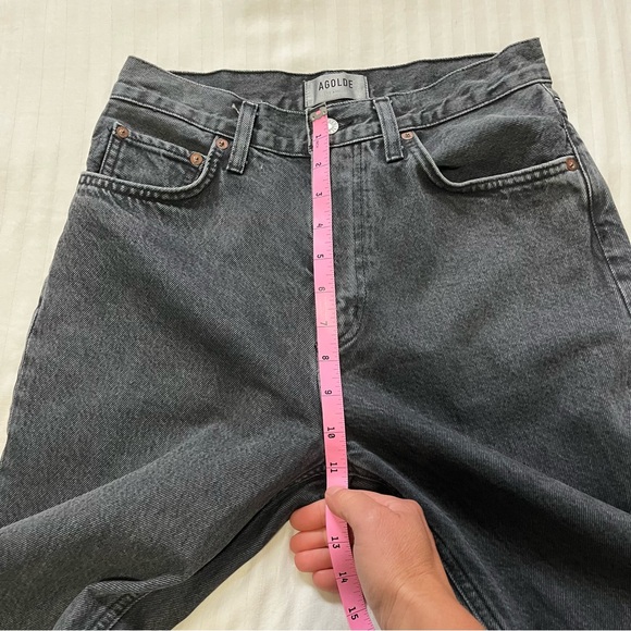 Agolde High Rise Vintage Boot Cut Jean in Percolate Washed Black size 26 - Picture 10 of 16